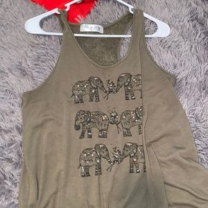 Cute kids tank top. Open back with designs